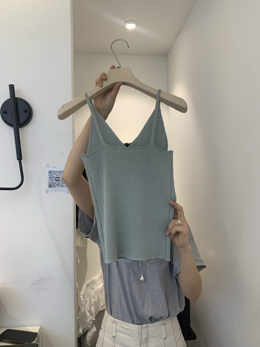 OUVIR東大門實拍女裝新品休閑人氣25春夏熱賣推薦吊帶背心亞麻O.V.R/OUVIR吊帶/背心