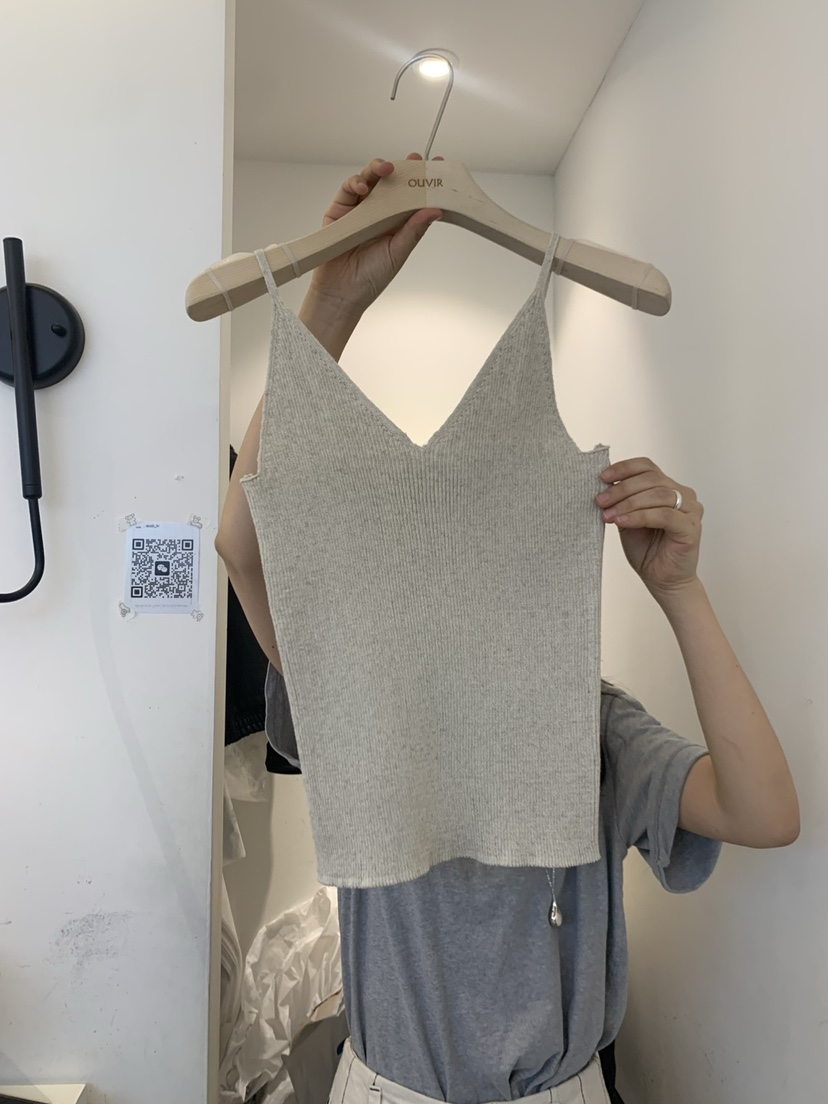 OUVIR東大門實拍女裝新品休閑人氣25春夏熱賣推薦吊帶背心亞麻O.V.R/OUVIR吊帶/背心