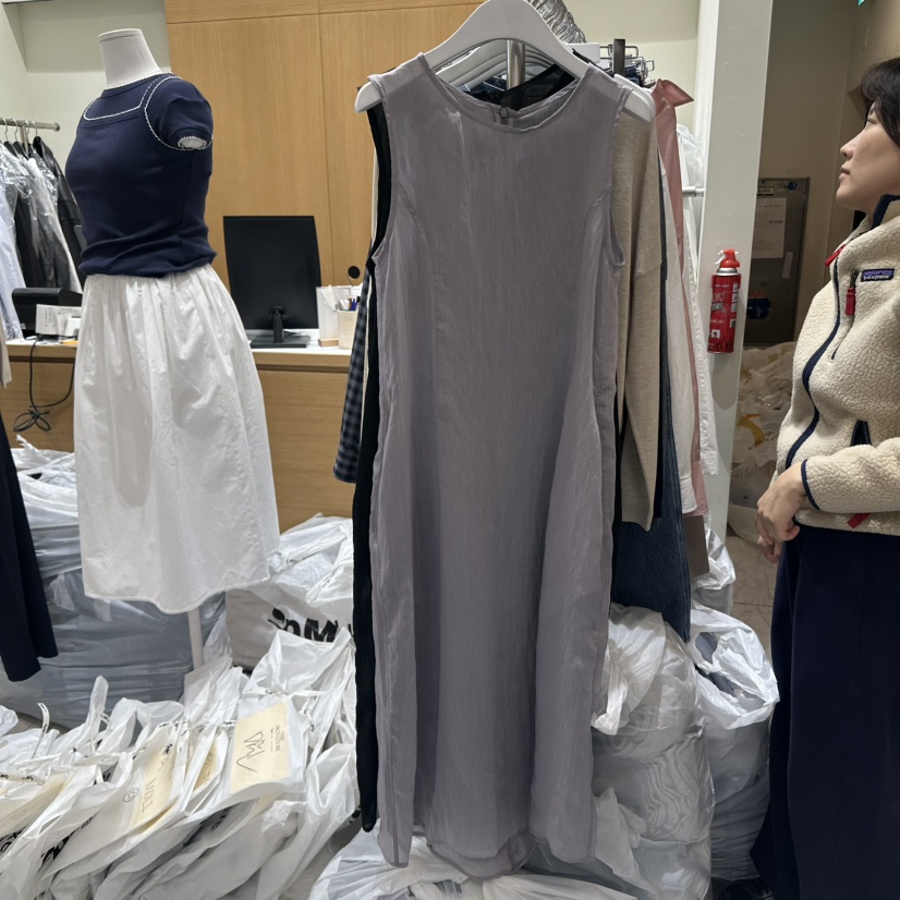 THE SIGNATURE韓國直郵女士新品時尚真品職業推薦連衣裙透明THE SIGNATURE連衣裙