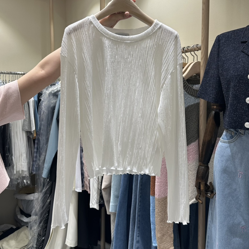 VINTAGE VIBE韓國直郵女士新款時尚推薦職業休閑真品長袖T恤VINTAGE VIBE長袖T恤圖色1
