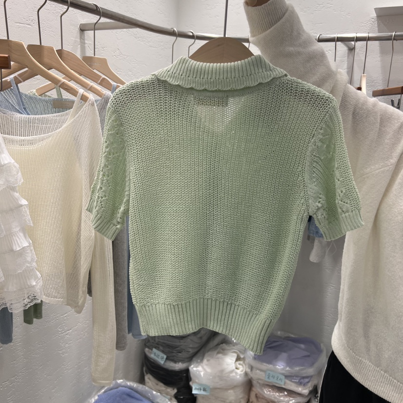 LULULALLA韓國代購女裝新品人氣推薦25春夏時尚熱賣針織衫開衫LULULALLA針織衫