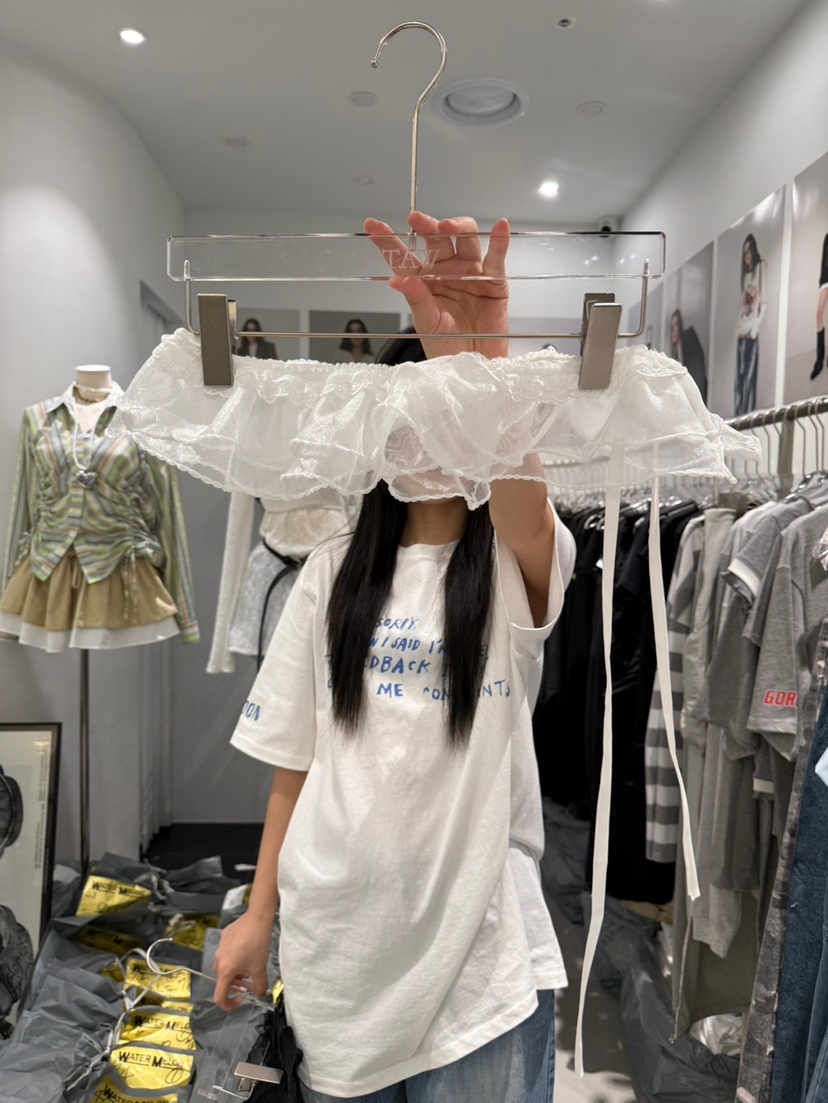 WATERMELON韓國代購女裝新品時尚休閑職業25春夏短裙荷葉邊腰帶WATERMELON短裙