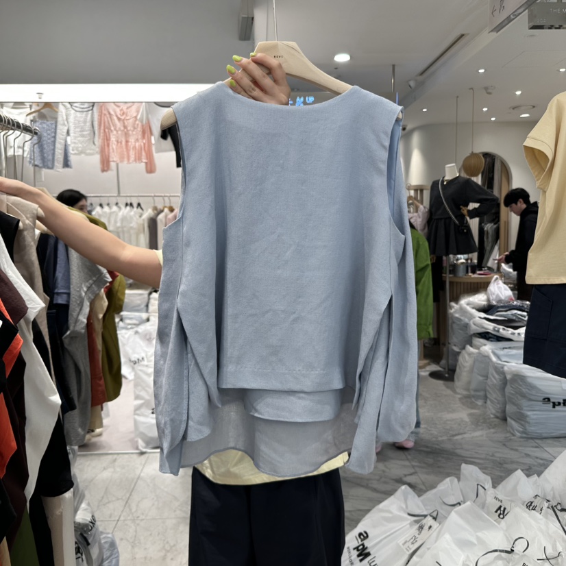 REVE-L東大門實拍女士新款休閑推薦真品熱賣職業25春夏吊帶背心REVE-L吊帶/背心圖色2