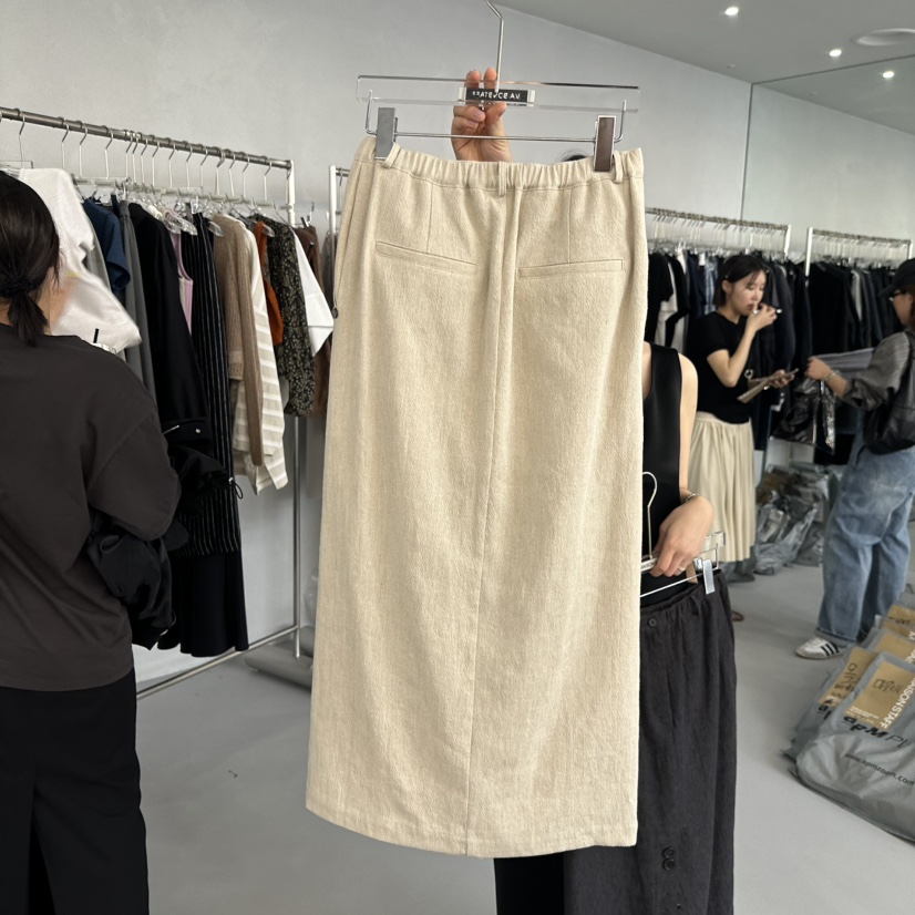 DOUBLE STANDARD/LE SMOKING/MAISONSTAFF東大門直郵女士新款時尚長裙MAISONSTAFF長裙