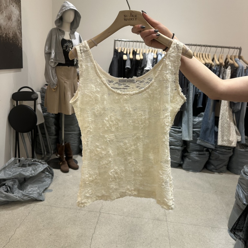 SUNDER MARKET韓國代購女裝新款時尚25春夏人氣推薦吊帶背心SUNDER MARKET吊帶/背心圖色2