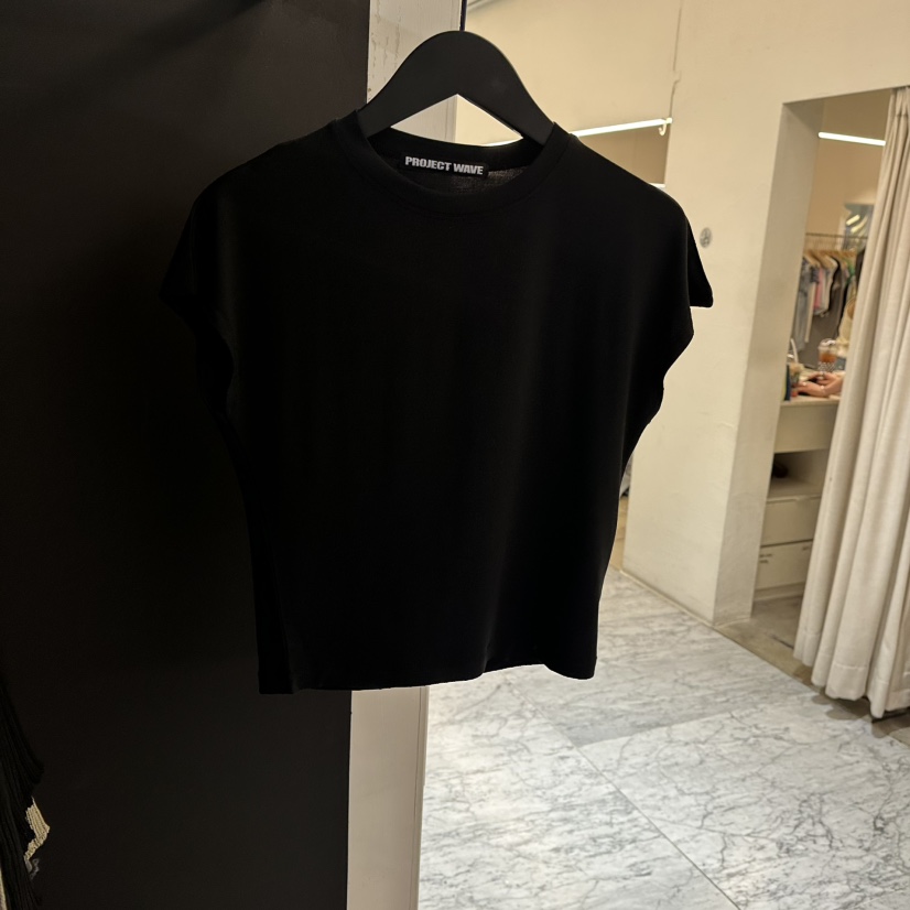PROJECT WAVE-P韓國代購女士新品職業25春夏熱賣T恤天絲短款PROJECT WAVET恤圖色4