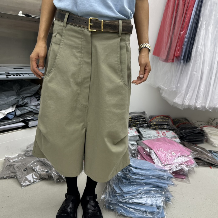 6PENCE-P韓國直郵女裝新品人氣休閑推薦時尚25春夏短褲不含腰帶6PENCE-P短褲圖色2