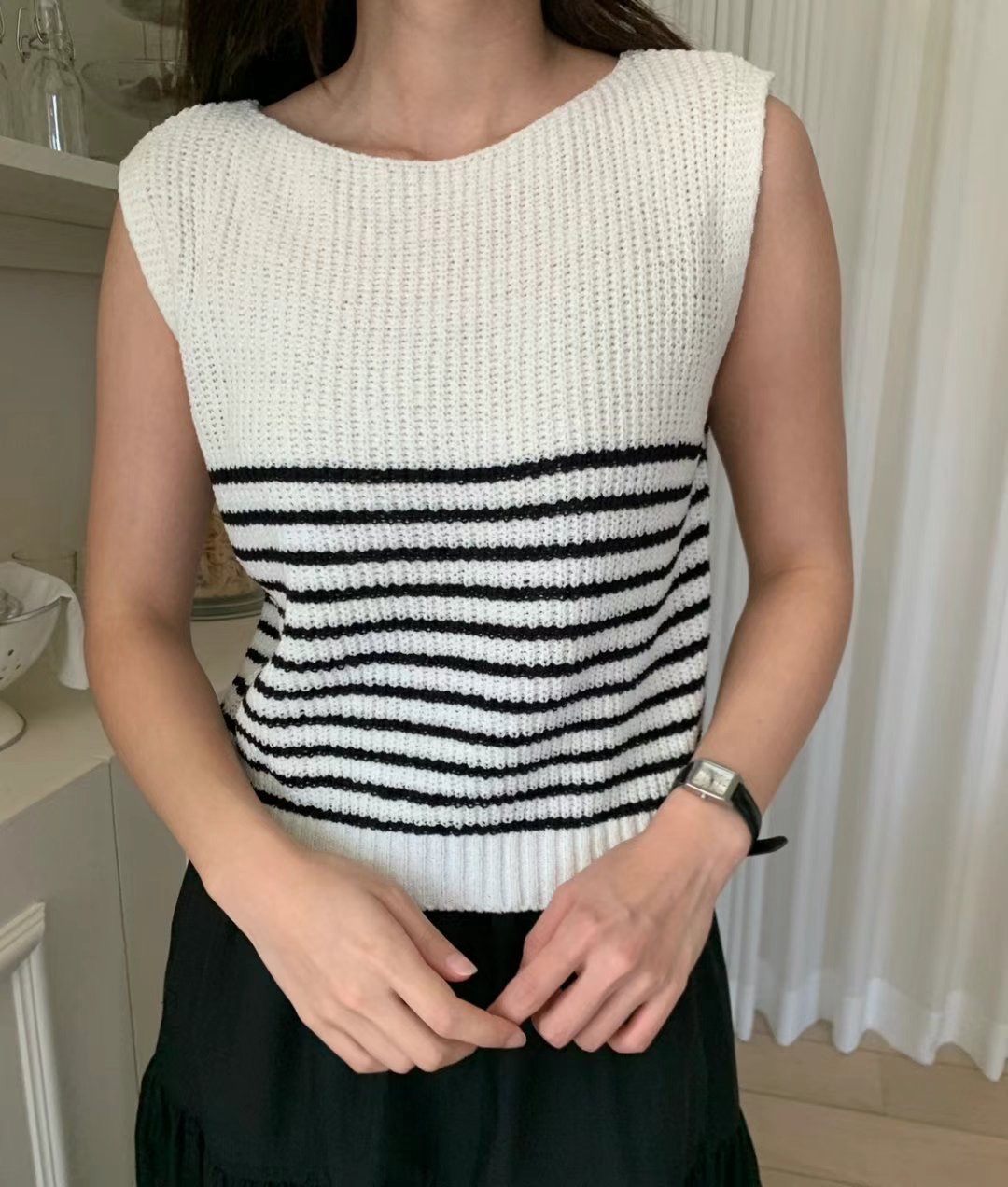 ALLU韓國直郵女士新款職業25春夏熱賣推薦休閑時尚真品針織衫ALLU針織衫圖色2