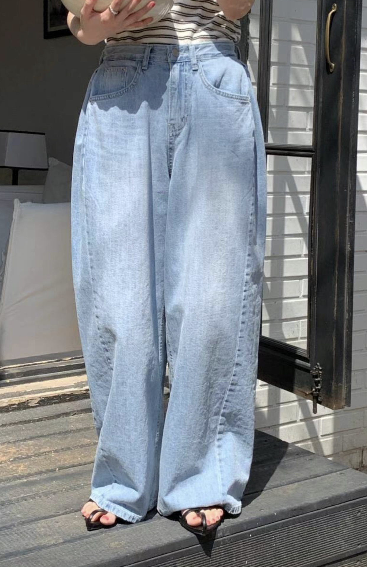 ONEMORETHING東大門實拍女裝新款職業真品人氣25春夏牛仔褲ONEMORETHING牛仔褲