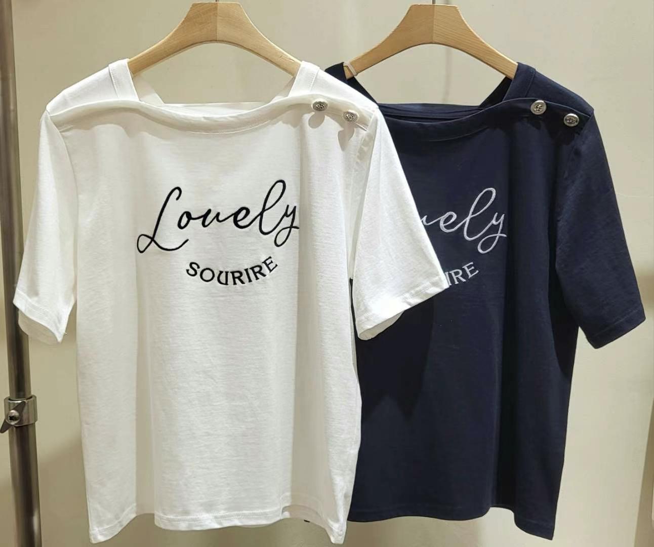 COCOS/ONE TOP東大門實拍女裝新品人氣休閑熱賣職業25春夏T恤COCOS/ONE TOPT恤
