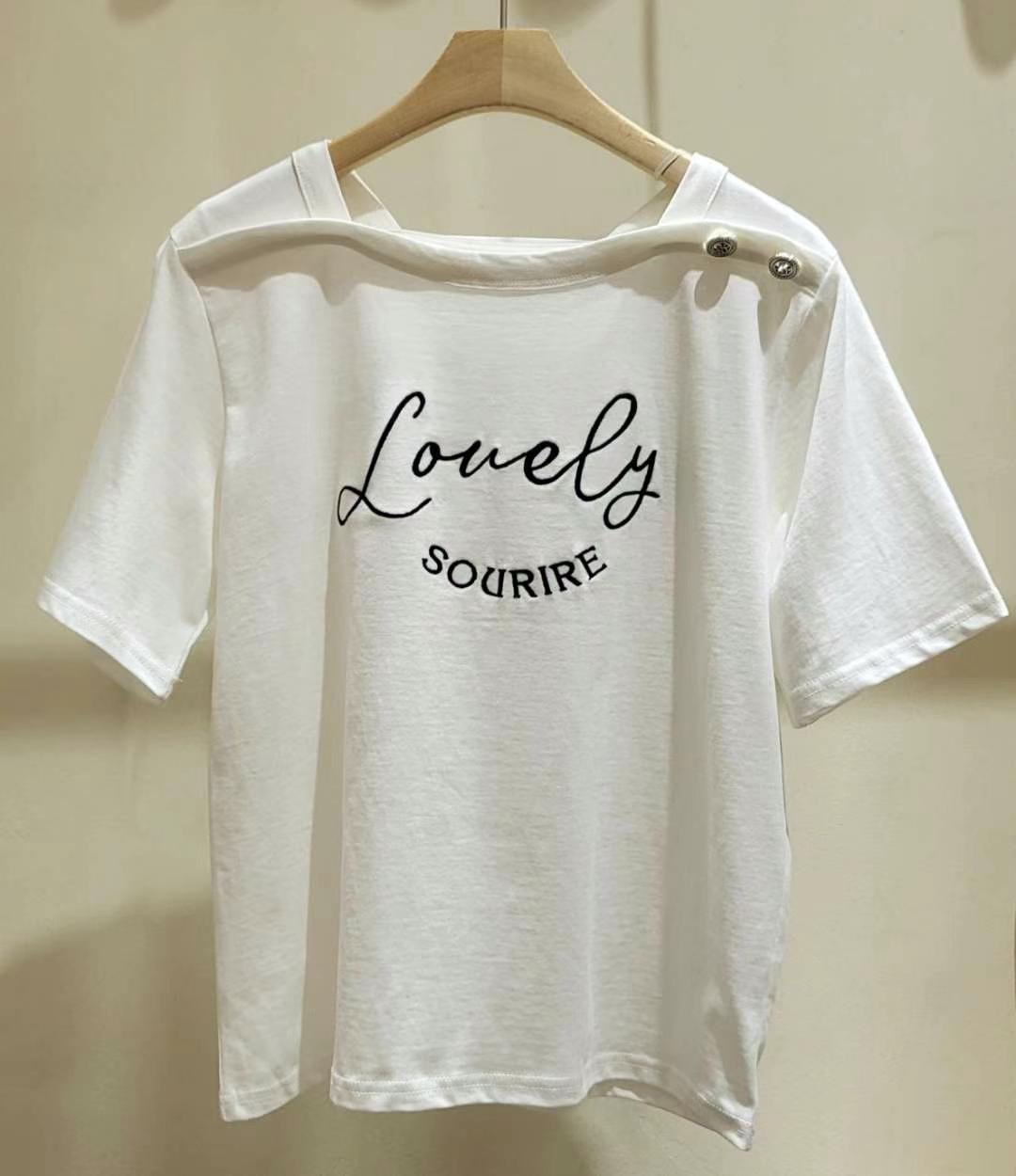 COCOS/ONE TOP東大門實拍女裝新品人氣休閑熱賣職業25春夏T恤COCOS/ONE TOPT恤