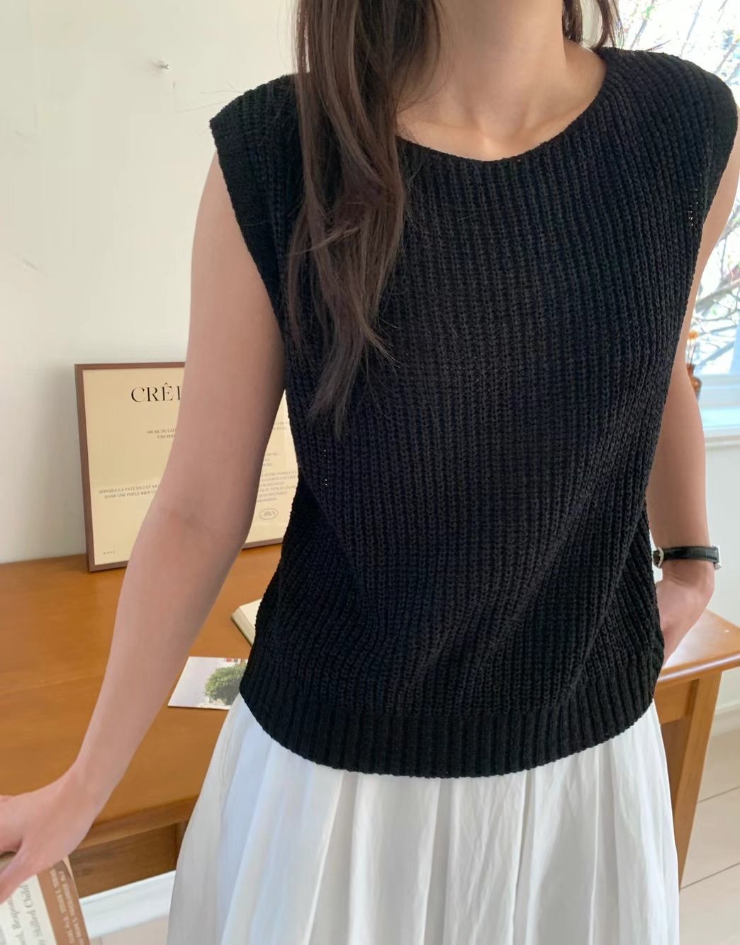 ALLU東大門代購女士新品熱賣真品推薦25春夏休閑職業針織衫ALLU針織衫圖色3