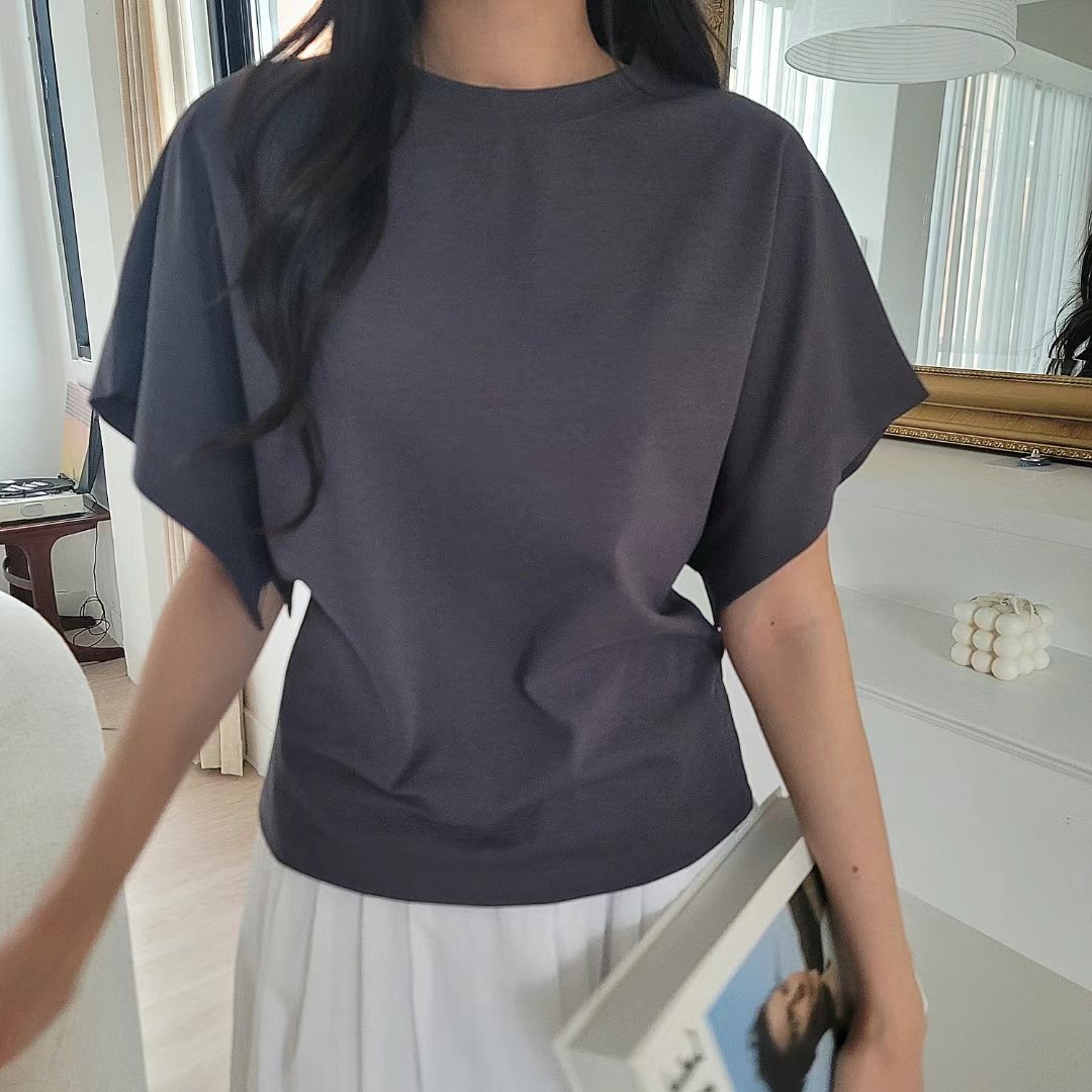ALLU韓國直郵女裝新款人氣職業真品休閑時尚熱賣25春夏推薦T恤ALLUT恤圖色3