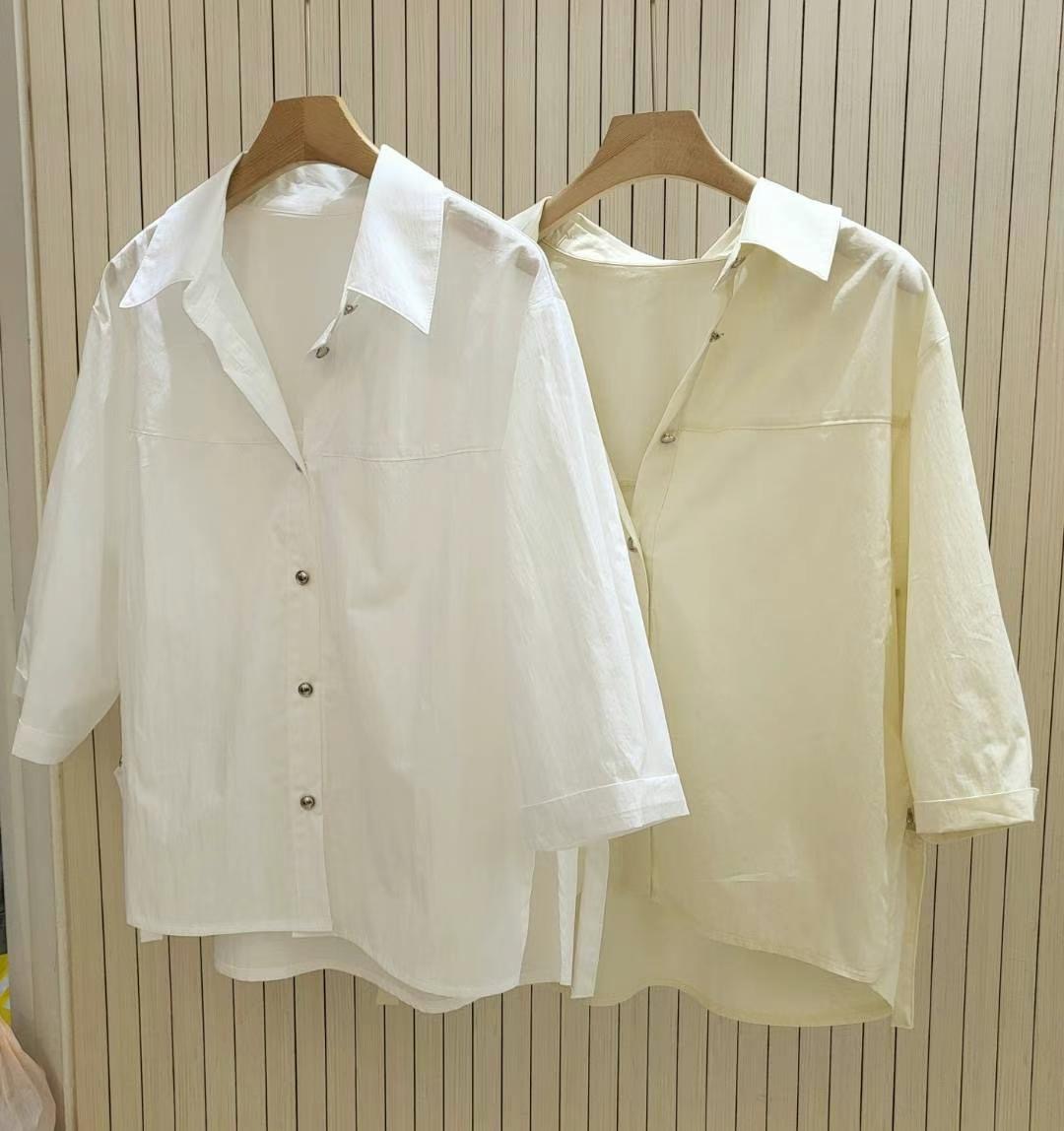 COCOS/ONE TOP東大門代購女士新品25春夏熱賣休閑襯衫蕾絲衫COCOS/ONE TOP襯衫/蕾絲衫圖色2左二色