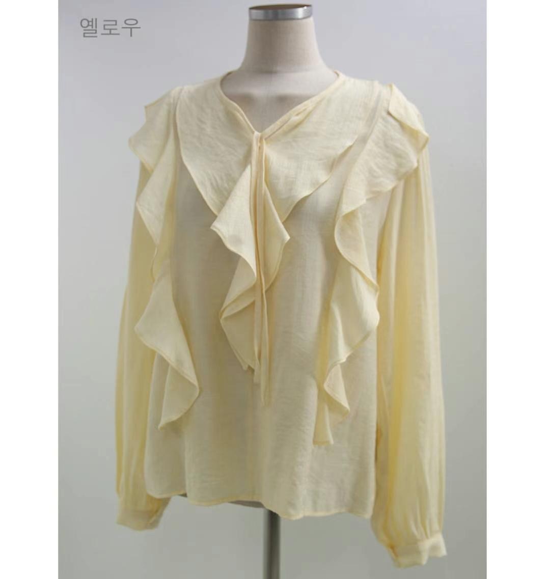 COCOS/ONE TOP東大門直郵女裝新款真品25春夏時尚襯衫蕾絲衫COCOS/ONE TOP襯衫/蕾絲衫圖色2