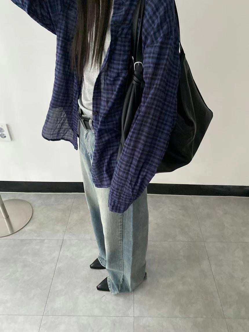 ONEMORETHING韓國直郵女士新款休閑推薦真品25春夏襯衫蕾絲衫ONEMORETHING襯衫/蕾絲衫