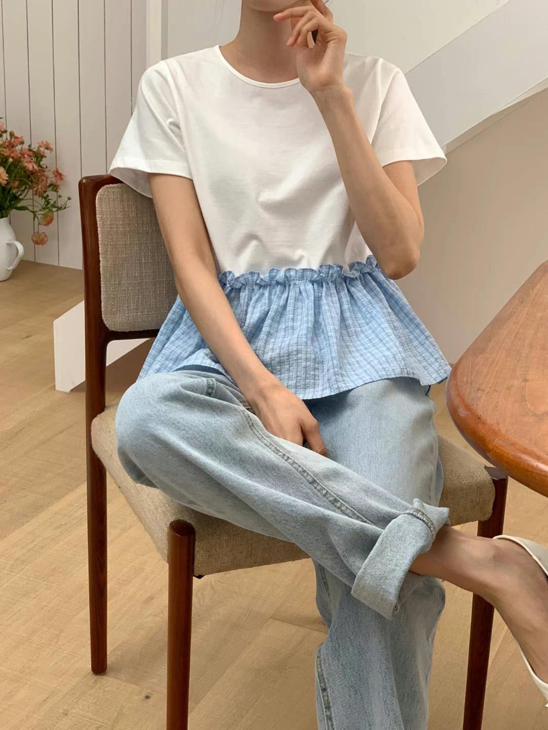 SALT.B東大門實拍女士新品真品休閑職業人氣熱賣推薦25春夏T恤SALT.BT恤