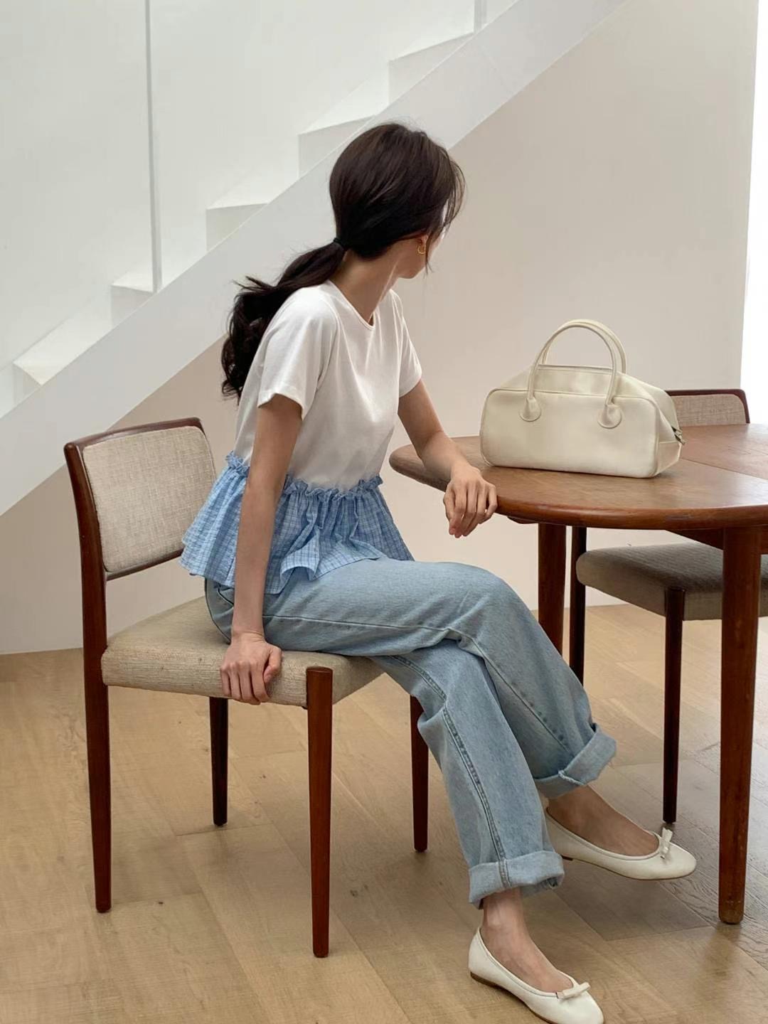 SALT.B東大門實拍女士新品真品休閑職業人氣熱賣推薦25春夏T恤SALT.BT恤