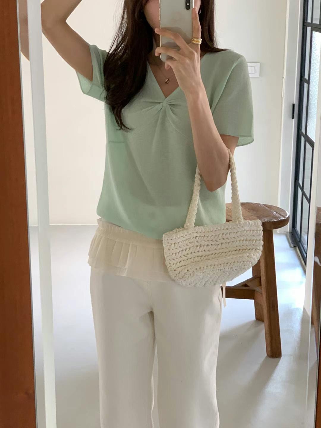 SALT.B東大門代購女裝新品25春夏推薦職業時尚真品休閑針織衫SALT.B針織衫
