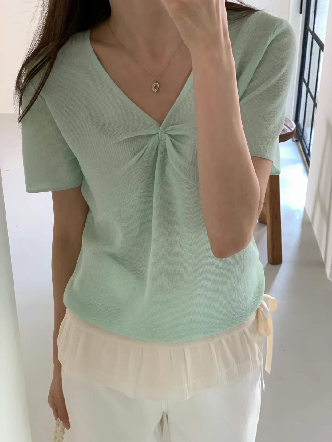 SALT.B東大門代購女裝新品25春夏推薦職業時尚真品休閑針織衫SALT.B針織衫圖色2