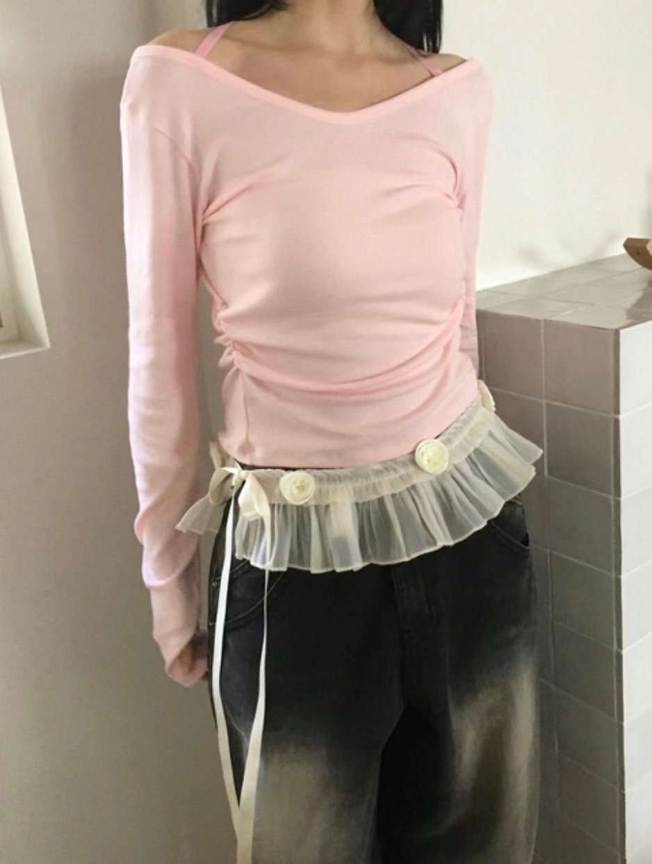 SALT.B東大門代購女裝新款人氣真品25春夏熱賣休閑長袖T恤SALT.B長袖T恤