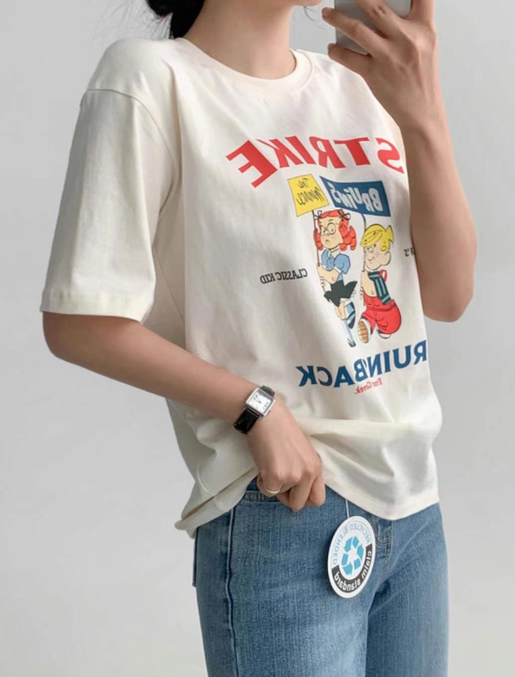SALT.B韓國直郵女裝新品職業時尚熱賣人氣推薦真品休閑T恤SALT.BT恤