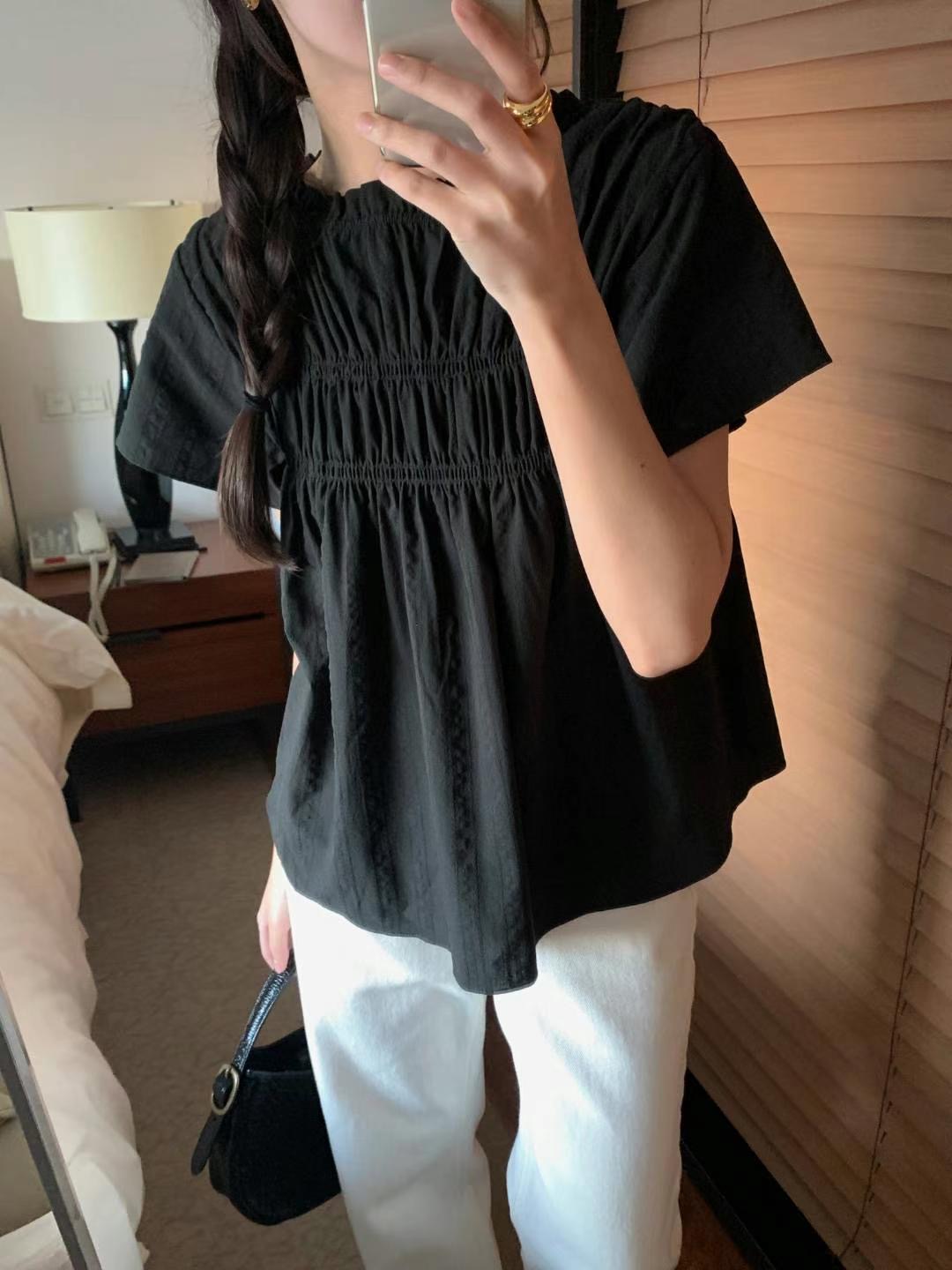 SALT.B韓國直郵女士新款熱賣職業人氣25春夏推薦襯衫蕾絲衫SALT.B襯衫/蕾絲衫圖色2