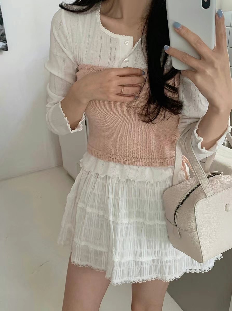 SALT.B韓國代購女士新款25春夏真品時尚休閑熱賣職業針織衫SALT.B針織衫