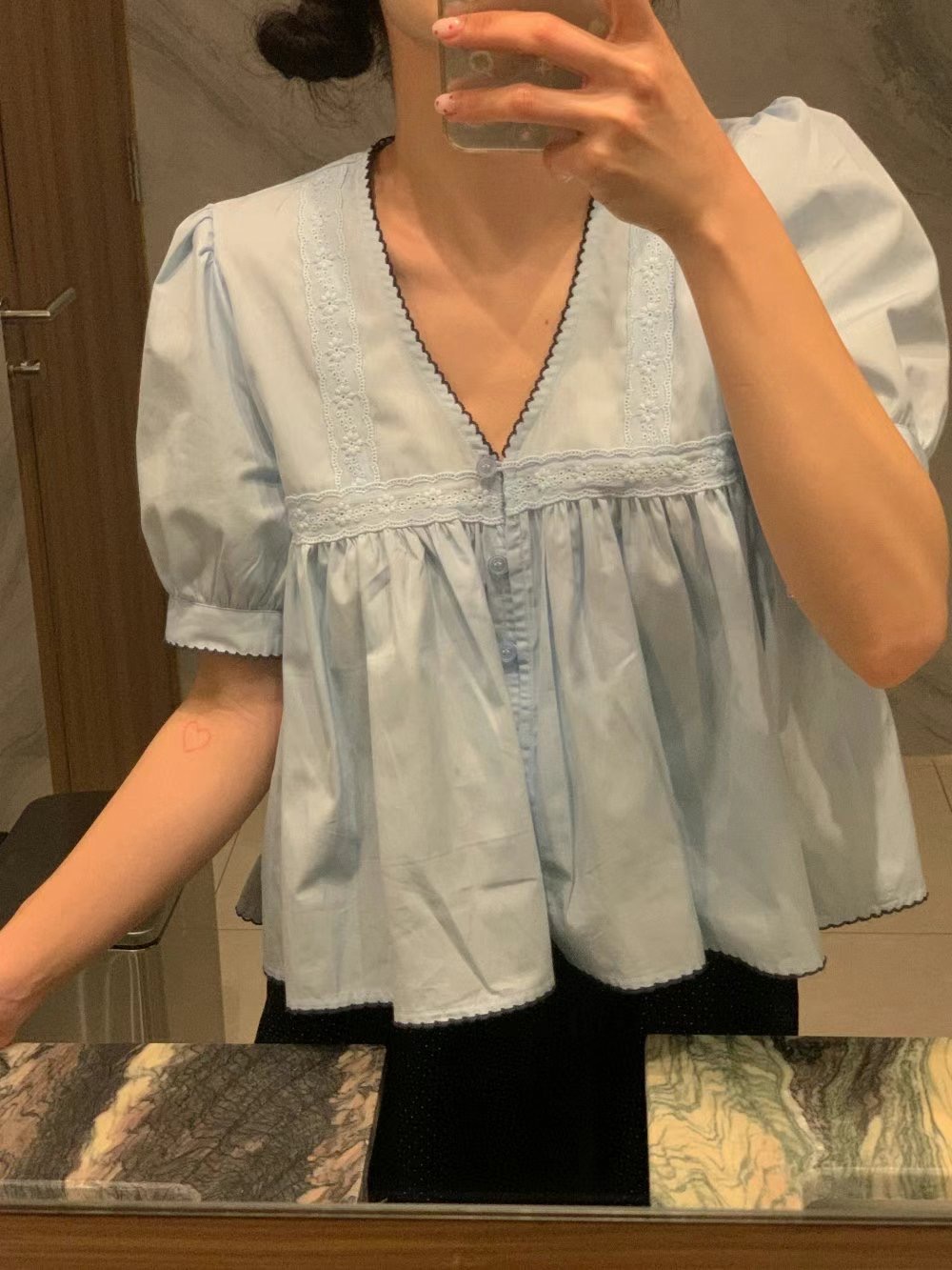 SALT.B東大門實拍女士新品人氣真品休閑推薦職業襯衫蕾絲衫SALT.B襯衫/蕾絲衫圖色2
