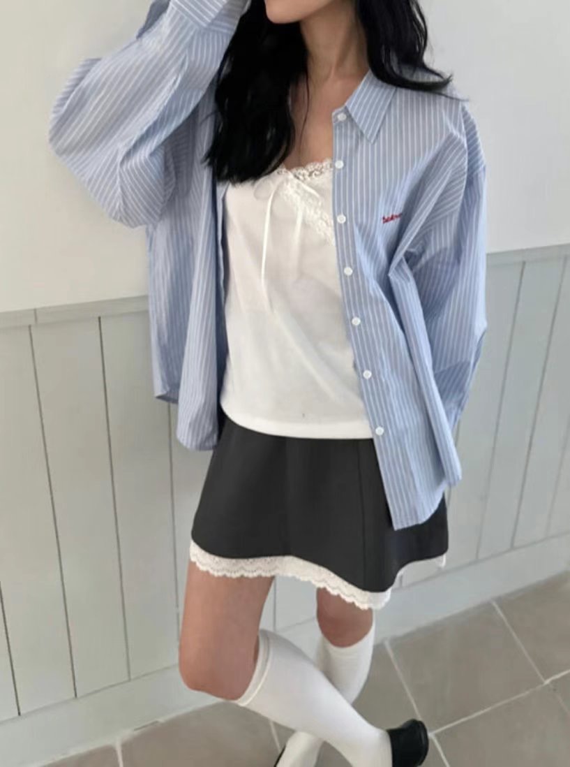 SALT.B東大門實拍女士新品人氣時尚熱賣推薦真品襯衫蕾絲衫SALT.B襯衫/蕾絲衫