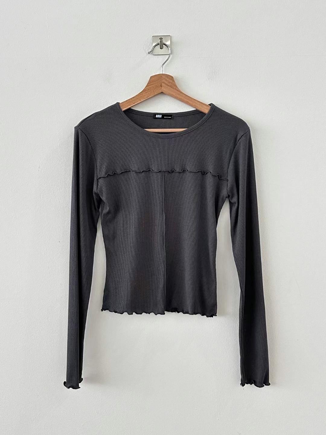 DOTNODI(無品牌標)東大門代購女士新品職業休閑推薦長袖T恤DOTNODI長袖T恤圖色2