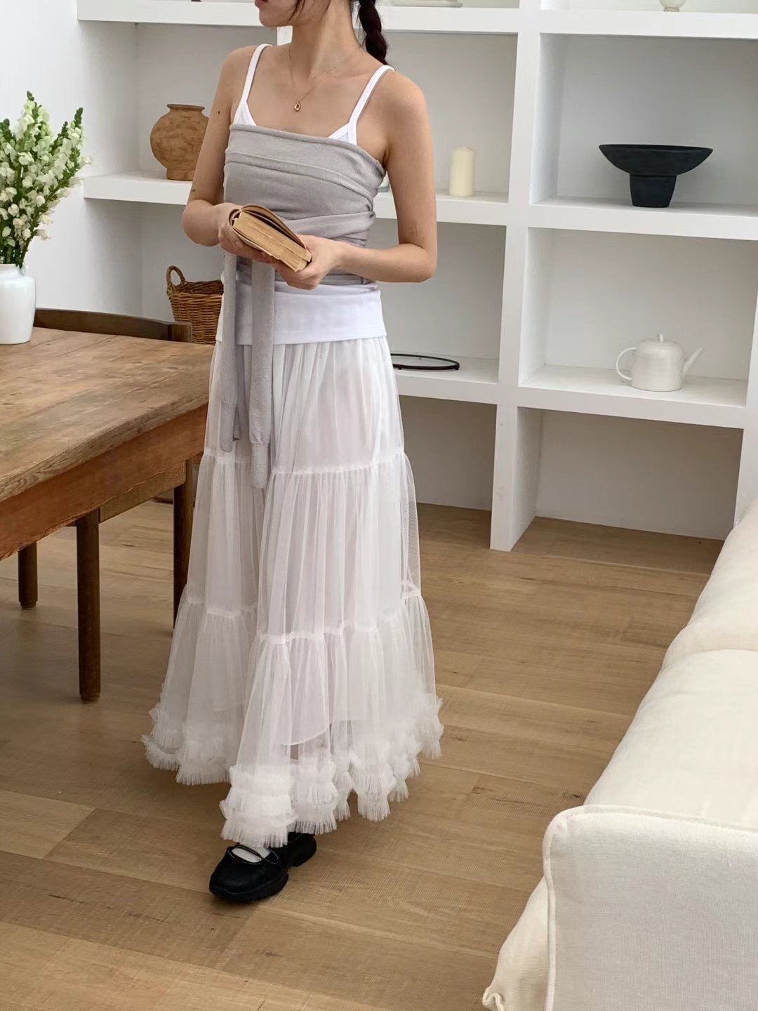 SALT.B東大門代購女裝新品推薦時尚熱賣人氣休閑真品25春夏長裙SALT.B長裙