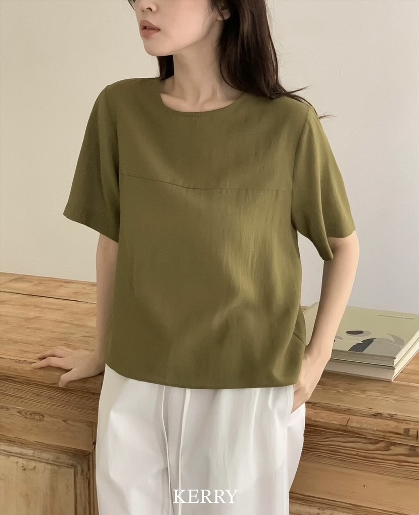 KERRY韓國直郵㊣女裝新品熱賣人氣推薦25春夏休閑襯衫蕾絲衫KERRY襯衫/蕾絲衫