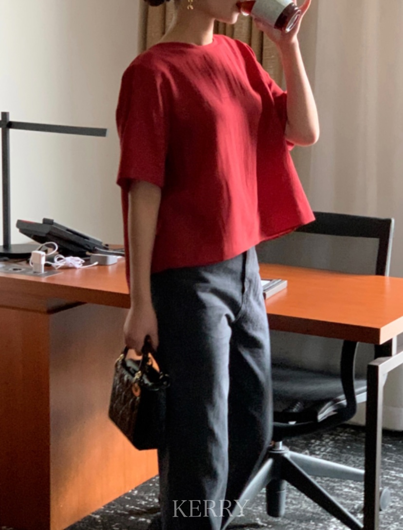 KERRY韓國直郵㊣女裝新品熱賣人氣推薦25春夏休閑襯衫蕾絲衫KERRY襯衫/蕾絲衫
