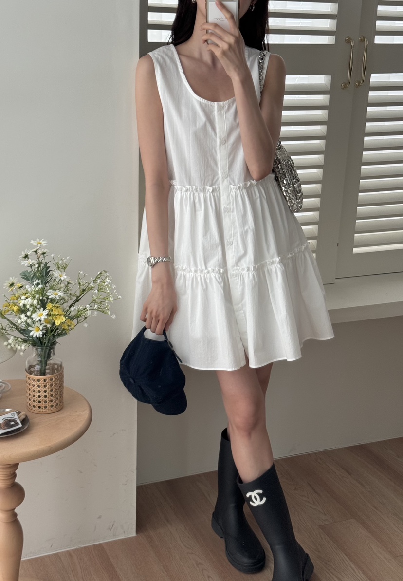 TIZZI直郵韓國代購㊣女裝新品25春夏推薦人氣休閑熱賣連衣裙TIZZI連衣裙