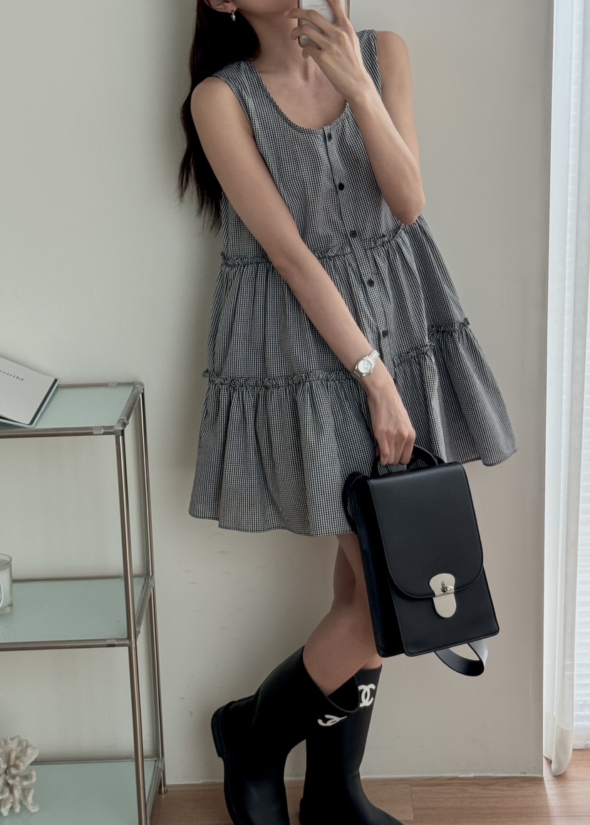 TIZZI直郵韓國代購㊣女裝新品25春夏推薦人氣休閑熱賣連衣裙TIZZI連衣裙