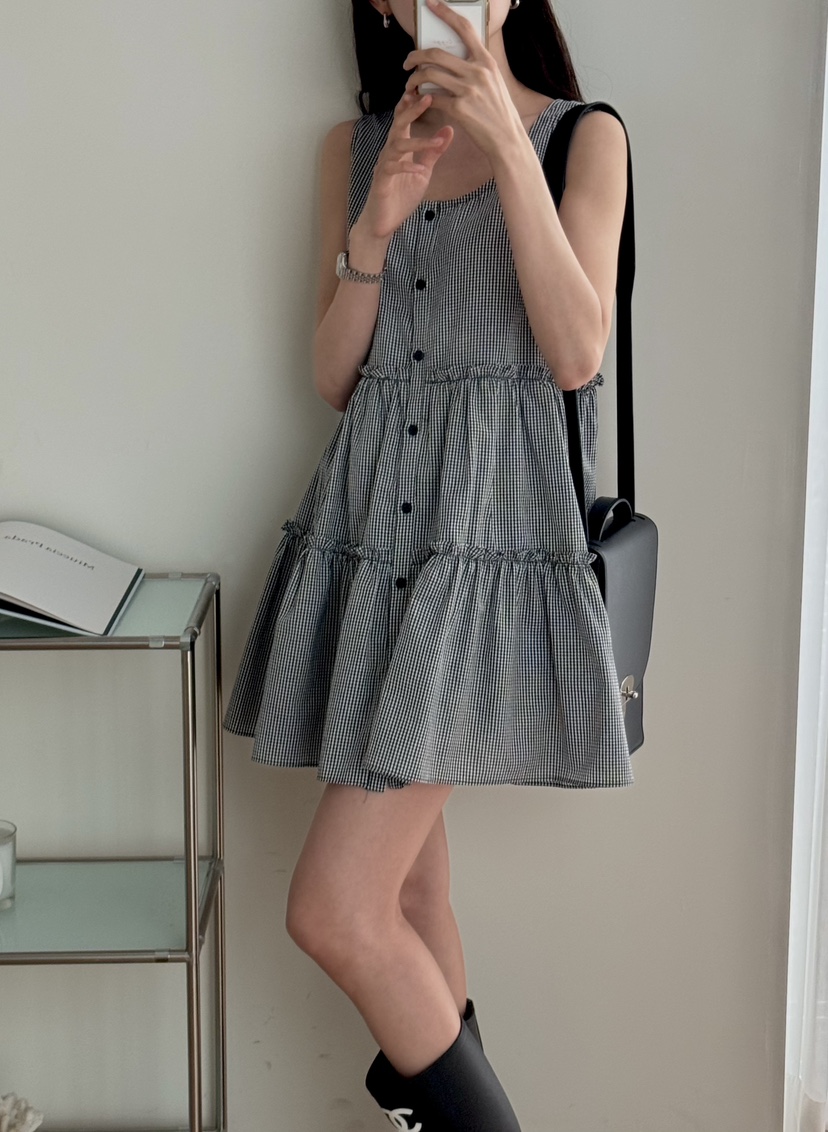 TIZZI直郵韓國代購㊣女裝新品25春夏推薦人氣休閑熱賣連衣裙TIZZI連衣裙