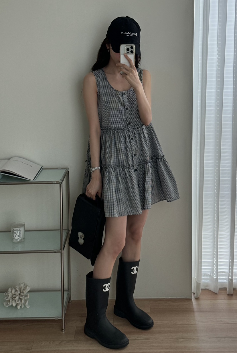 TIZZI直郵韓國代購㊣女裝新品25春夏推薦人氣休閑熱賣連衣裙TIZZI連衣裙圖色1