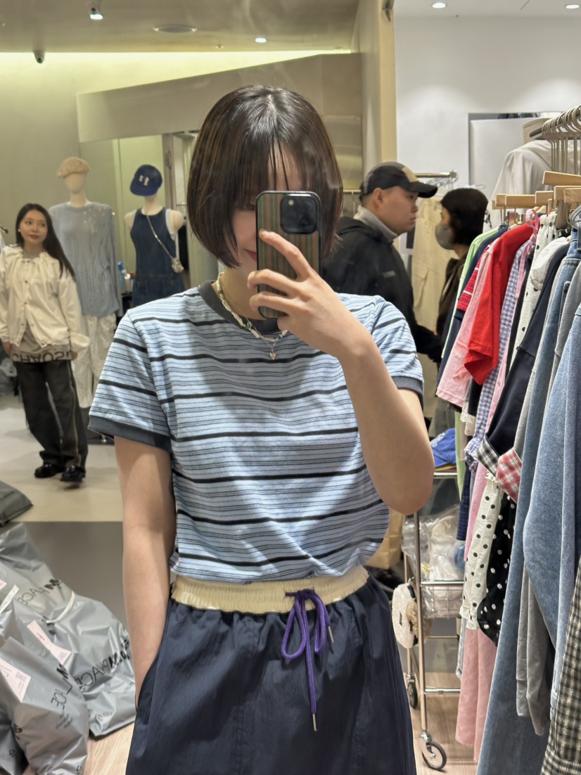 ARCHIVE-P韓國㊣直郵東大門代購女裝新款時尚休閑T恤條紋羅紋ARCHIVE-PT恤