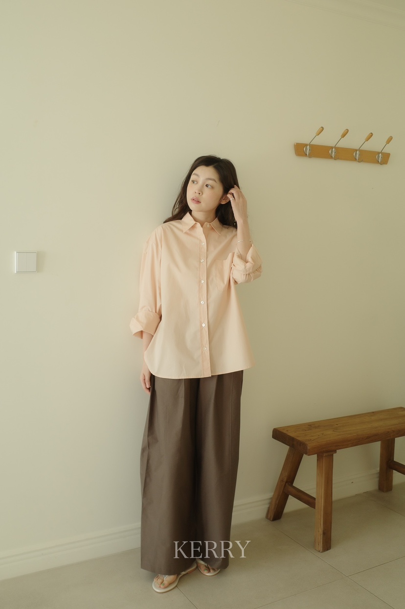 KERRY韓國直郵㊣東大門實拍女裝新款時尚25春夏人氣襯衫蕾絲衫KERRY襯衫/蕾絲衫