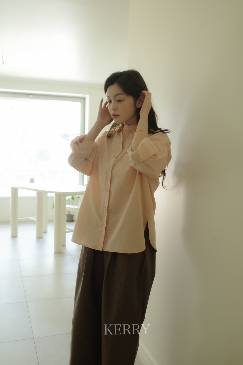 KERRY韓國直郵㊣東大門實拍女裝新款時尚25春夏人氣襯衫蕾絲衫KERRY襯衫/蕾絲衫