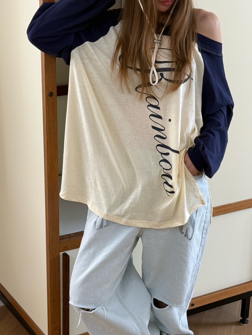 ZEROZERO韓國直郵㊣東大門實拍女裝新品時尚人氣推薦長袖T恤ZEROZERO長袖T恤