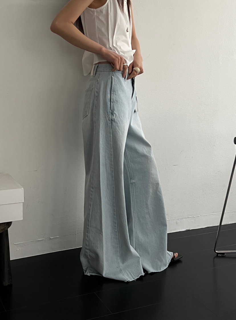 DOUZE韓國㊣直郵東大門代購女裝新款人氣時尚推薦25春夏牛仔褲DOUZE牛仔褲