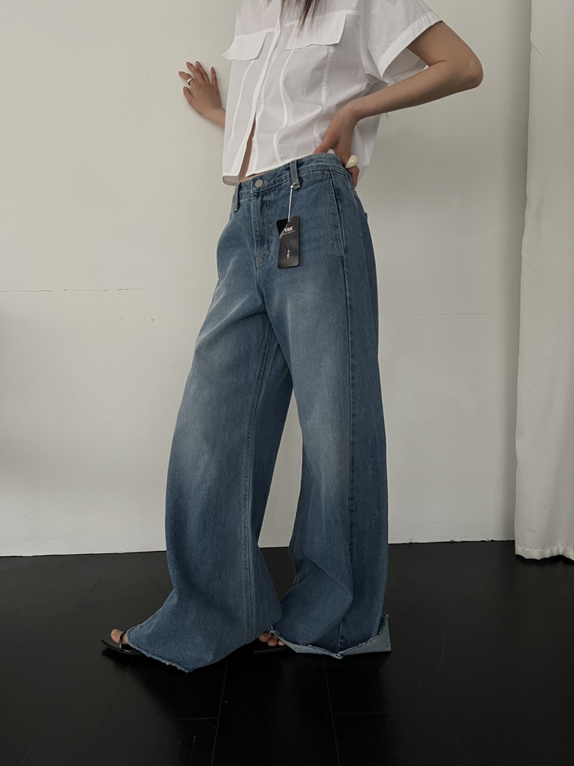 DOUZE韓國㊣直郵東大門代購女裝新款人氣時尚推薦25春夏牛仔褲DOUZE牛仔褲