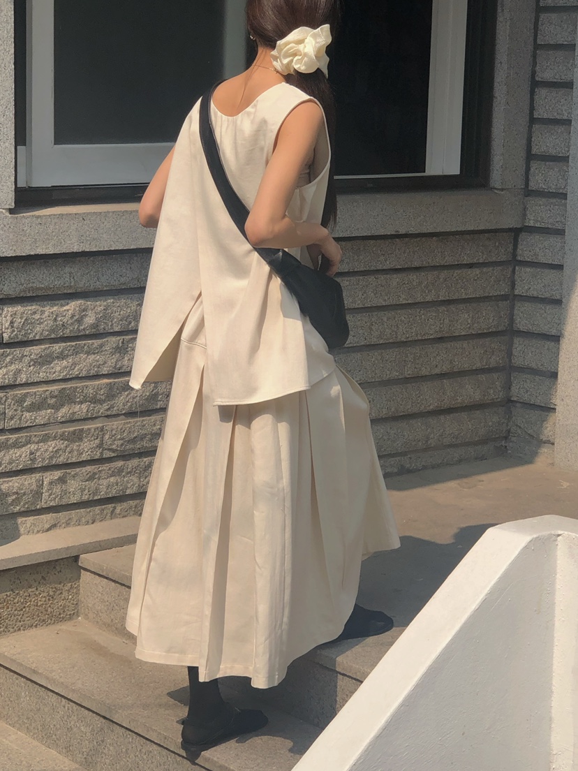 ONDO-P直郵韓國代購㊣女裝新品熱賣推薦25春夏休閑時尚長裙ONDO-P長裙