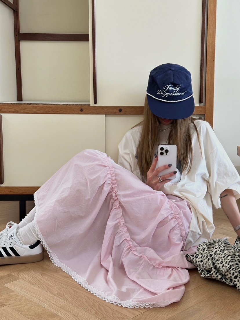 ZEROZERO韓國直郵㊣女裝新品25春夏休閑時尚人氣熱賣長裙蕾絲ZEROZERO長裙