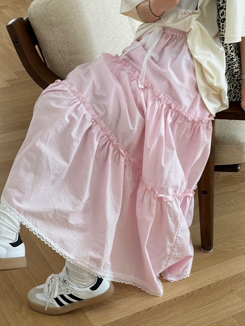 ZEROZERO韓國直郵㊣女裝新品25春夏休閑時尚人氣熱賣長裙蕾絲ZEROZERO長裙圖色2