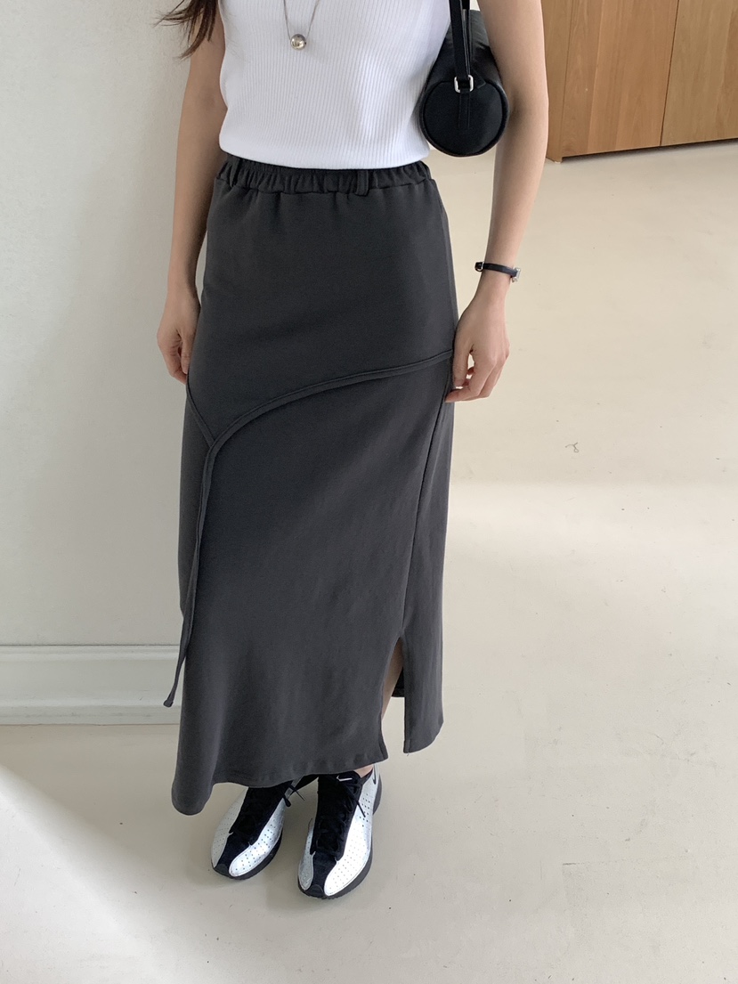 PIN-UP韓國直郵㊣東大門實拍女裝新款推薦休閑時尚25春夏長裙PIN-UP長裙