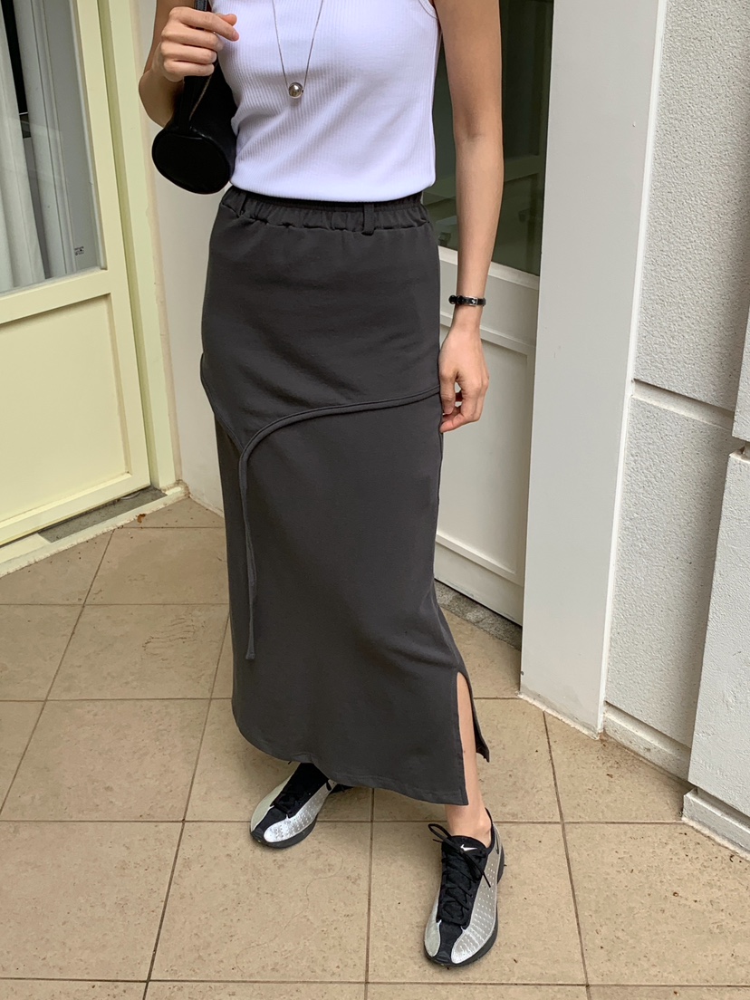 PIN-UP韓國直郵㊣東大門實拍女裝新款推薦休閑時尚25春夏長裙PIN-UP長裙