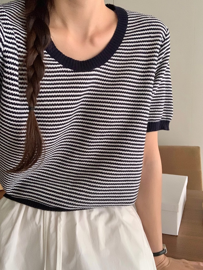 WOOD韓國直郵㊣東大門實拍女裝新款休閑推薦時尚人氣針織衫WOOD針織衫